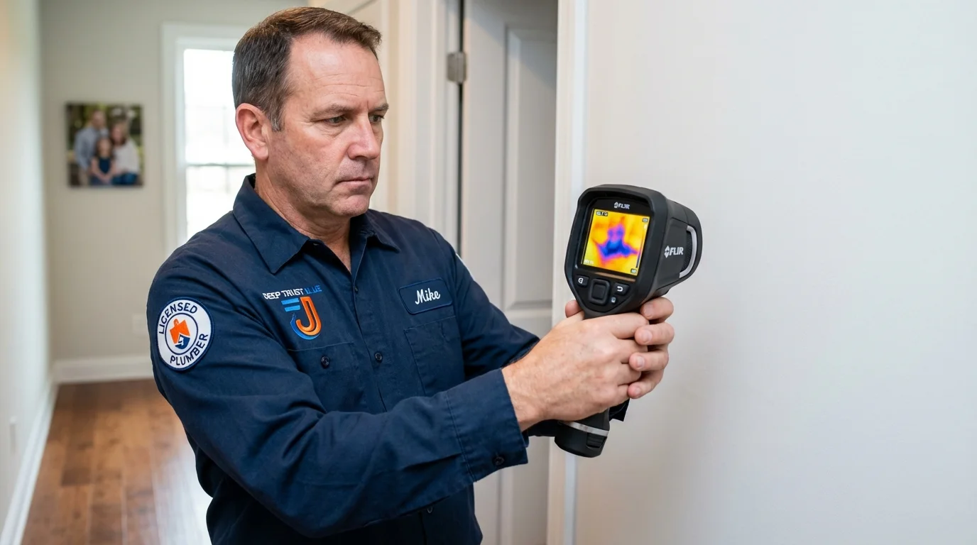 Thermal imaging leak detection by Johns Plumbing LLC in Hanford